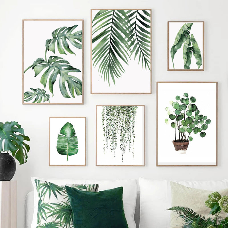 Home Decor Green Plant Canvas Painting Home Decor Green Plant Canvas Painting